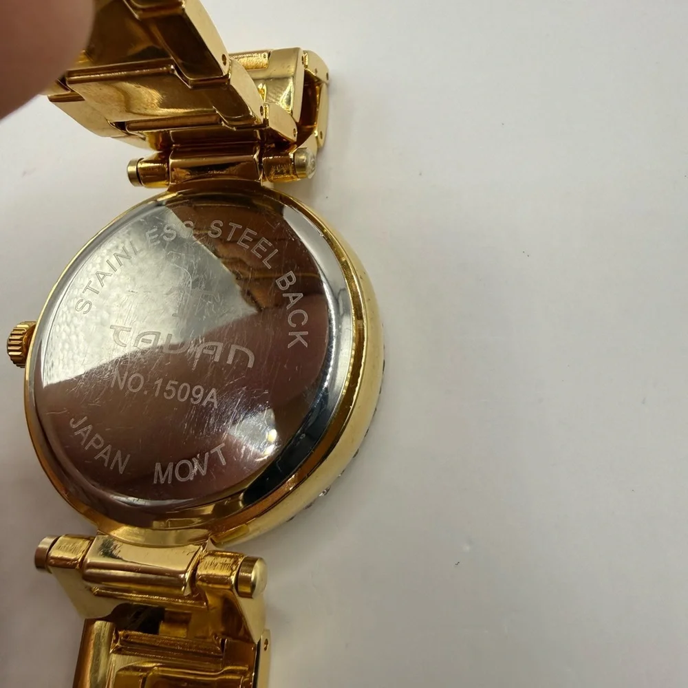 Tavan Seven Seas Women's Multifunction Watch Gold Tone Quartz (New Battery)